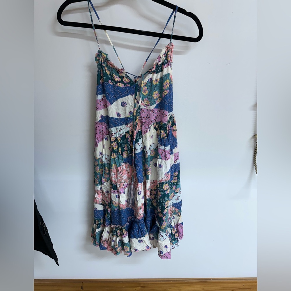 Patchwork print strappy dress Love stitch